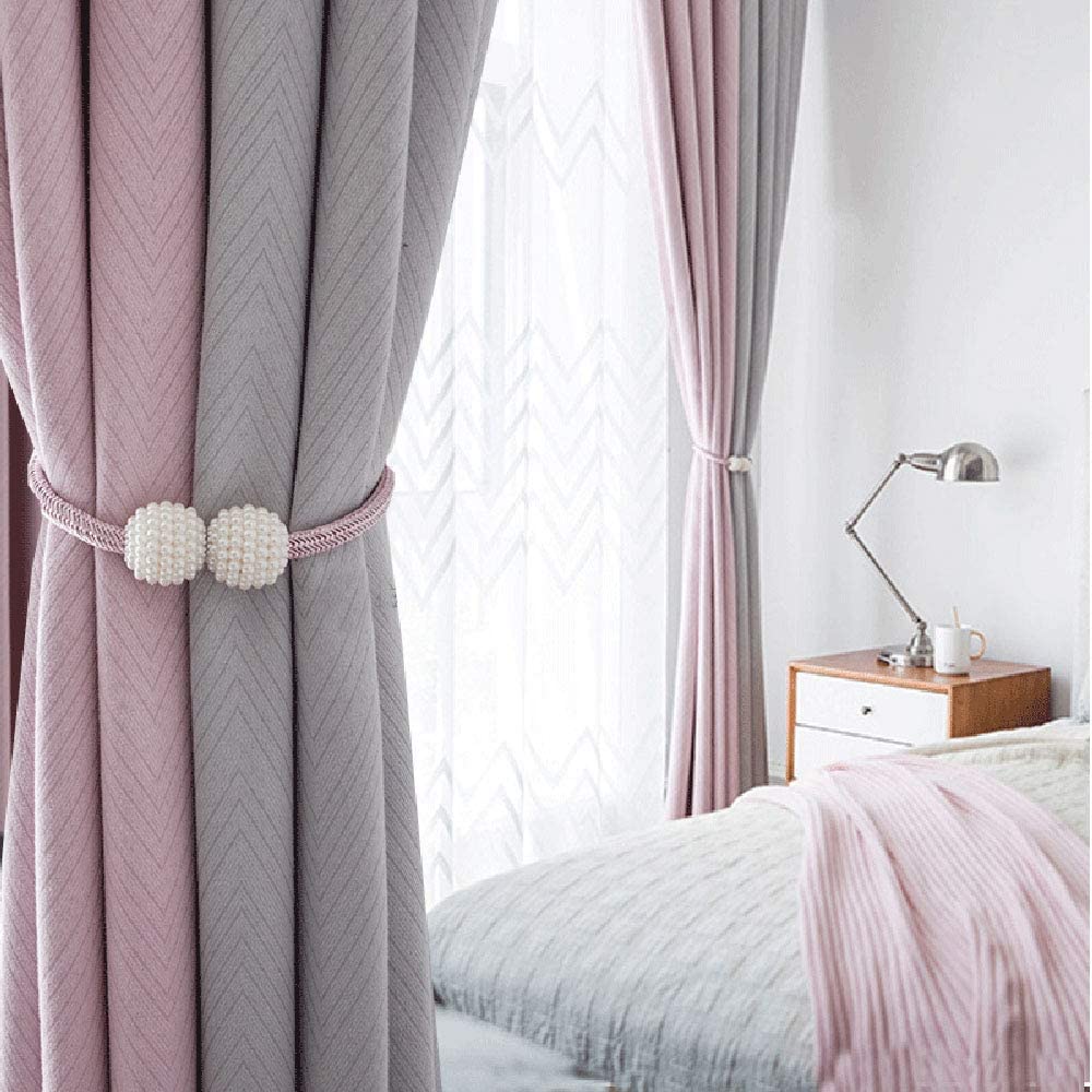 HASTHIP 2PCS Magnetic Curtain Tiebacks Curtain Holder Adjustable Decorative Curtain Straps Curtain Clip Curtain Tie Backs for Bedroom (White) HASTHIP 2PCS Magnetic Curtain Tiebacks Curtain Holder Adjustable Decorative Curtain Straps Curtain Clip Curtain Tie Backs for Bedroom (White)